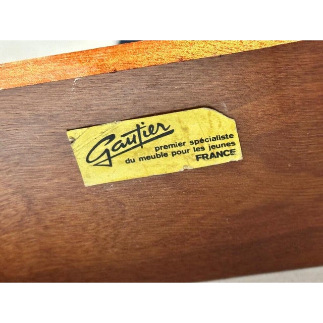 Marine Chest of Drawers in Teak Veneer from Gautier, France, 1960s For Sale - Image 6 of 9