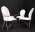 Set of 4 Mid-Century Modern Dining Chairs DIA White Upholstery MINT! For Sale - Image 9 of 17