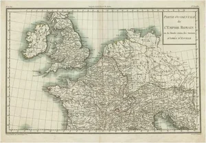 Western Roman Empire Map, 1802
