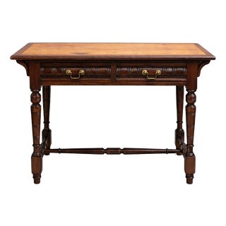 Mahogany, Pine and Oak Console Table with Drawers For Sale