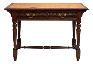 Mahogany, Pine and Oak Console Table with Drawers