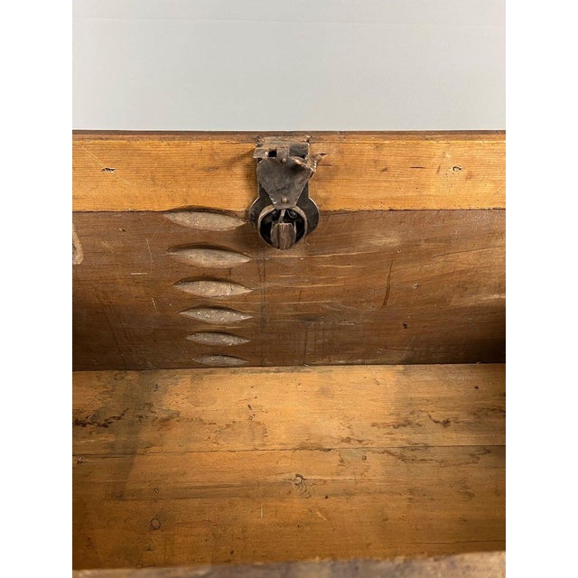 Wood Large 19th Century Renaissance Carved Wooden Chest For Sale - Image 7 of 10