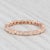 2020s New Diamond Eternity Band 18k Rose Gold Sz 6.5 Wedding Stackable Ring Beverley K For Sale - Image 5 of 8