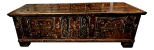 Antique Austrian Painted Trunk