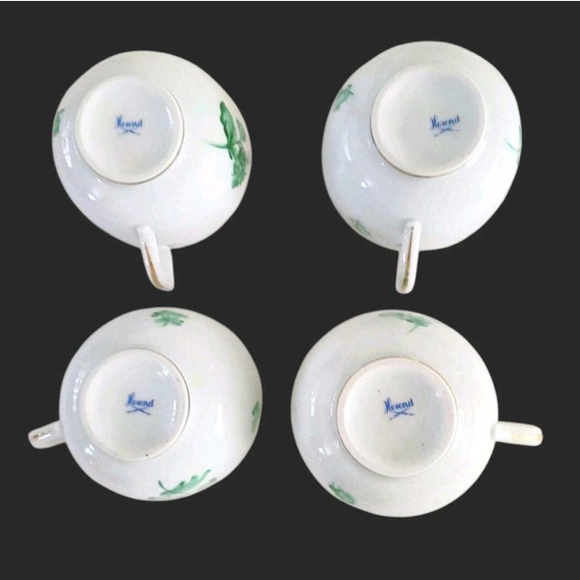Vintage Herend (1948-1993) Set of Four Coffee Cups With Saucers - 8 pcs For Sale - Image 9 of 10