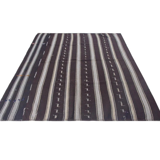 Vintage handwoven decorative kilim rug from Afyon region of Turkey. Approximately 50-60 years old. In very good condition.