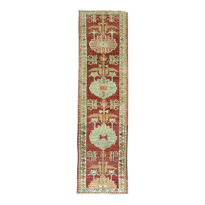 Zabihi Collection Vintage Turkish Anatolian Red Runner