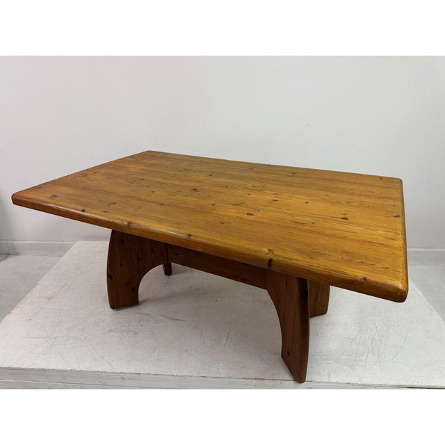 Brown Pine Dining Table from Wasa Möbel, Germany, 1980s For Sale - Image 8 of 16
