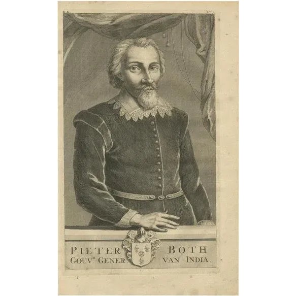 Early 18th Century Valentijn, Portrait of Pieter Both, 1726, Paper For Sale - Image 5 of 5