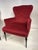 Antique Regency Style Armchair in Red Velvet, 1950s For Sale - Image 15 of 18