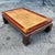 Late 20th Century Vintage Asian Elm Seagrass Ming Coffee Table For Sale - Image 5 of 10