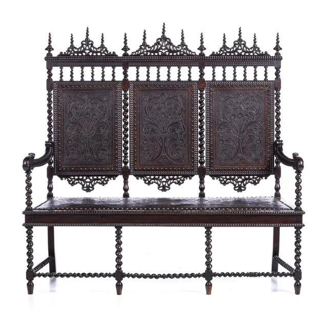 19th Century Portuguese Three-Seat Sofa For Sale - Image 5 of 6