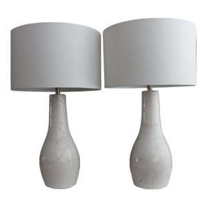 Mid 20th Century Ceramic Lamps - a Pair