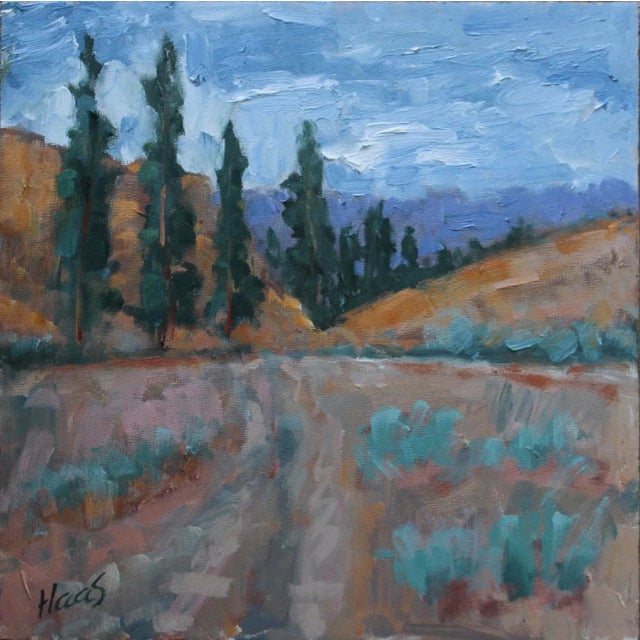 Modern Desertscapes Nevada Desert Landscape Oil Painting For Sale