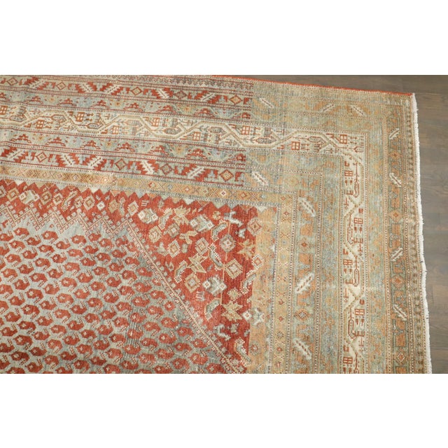 Red Antique Saraband Corridor Rug rug no.j4533 For Sale - Image 8 of 10