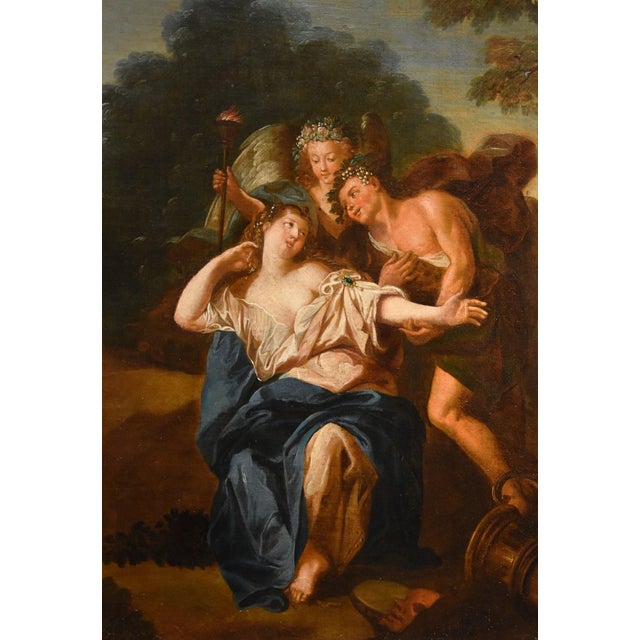 Rococo Antoine Coypel Bottega, Mythological, 1700, Oil on Canvas, Framed For Sale - Image 3 of 15