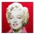 Steve Kaufman "Marilyn Monroe" Serigraph on Canvas Hand Signed# Red Canvas For Sale