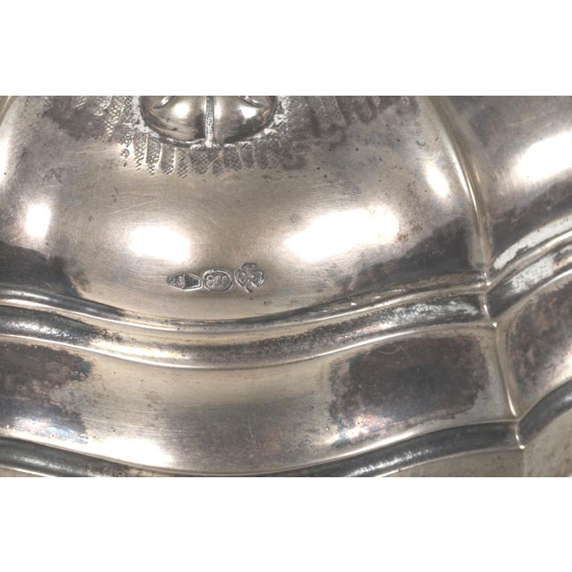 Early 20th Century Set of 2 Vintage Silver Fascist Candelabras, Italy Mark, 1935 For Sale - Image 5 of 5