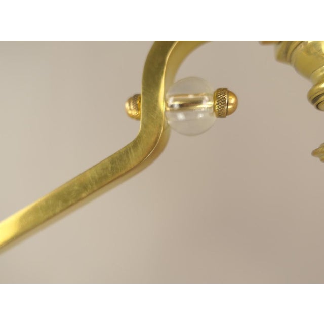 Art Deco Viennese Brass Hanging Lamp, 1920s For Sale - Image 15 of 18