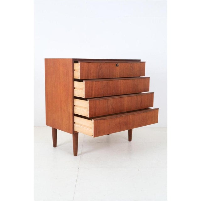 Mid-Century Danish Teak Chest of Drawers, 1960s For Sale - Image 9 of 15
