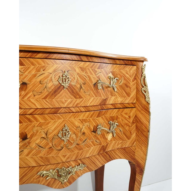 Antique French Louis XV Style Chest of Drawers, 1920s For Sale - Image 9 of 12