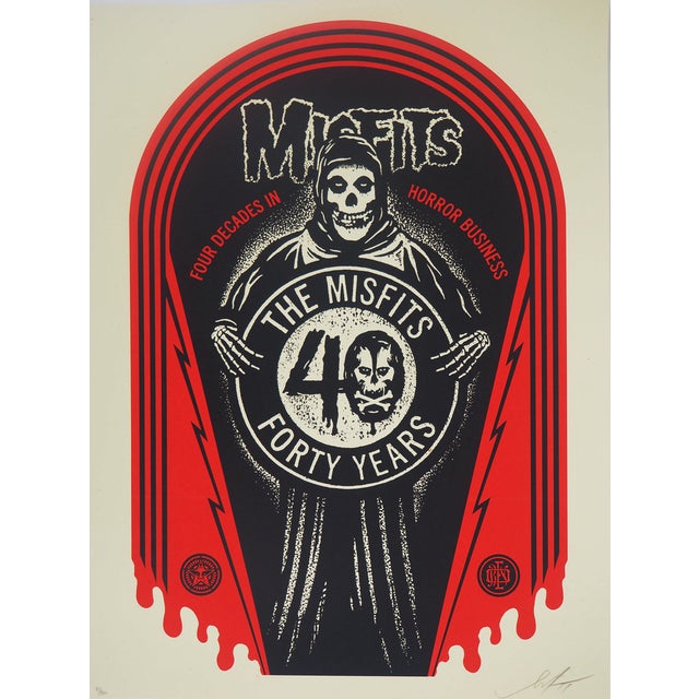 Shepard Fairey, MISFITS 40TH Grave, Lithograph For Sale