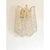 Italian Gold Wall Sconce with Murano Conchiglie Glass by Simoeng, Set of 4 For Sale - Image 6 of 11
