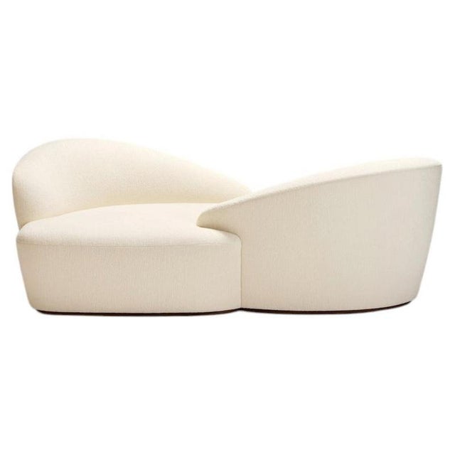 One 2 One Walnut Conversation Seat by Reda Amalou Design For Sale - Image 9 of 9