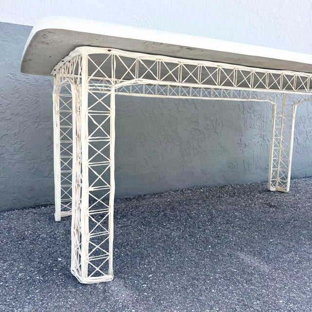 Mid 20th Century Mid Century Modern Spun Fiberglass Rectangular Dining Table For Sale - Image 5 of 6