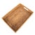 Boho Chic Artifacts Rattan Rectangular Tray with Cutout Handles in Honey Brown - 17" x 12" For Sale - Image 3 of 4