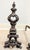 Add a striking touch of historic elegance to your hearth with this pair of authentic 19th-century Rococo Revival andirons...