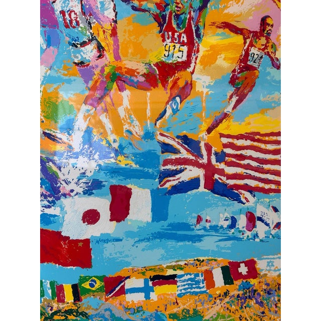 1970s Abstract Leroy Neiman Olympics Print For Sale In Los Angeles - Image 6 of 11
