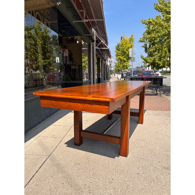 1920s 1920s Maple & White Oak Dining Table For Sale - Image 5 of 9