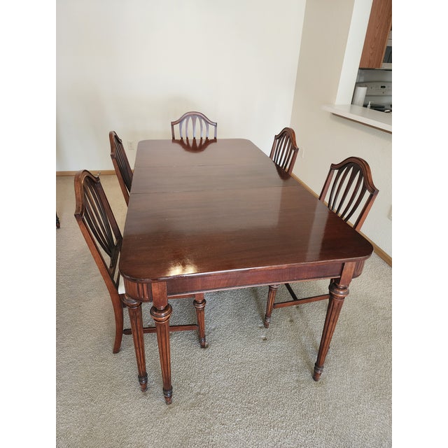 Mid-Century Modern Mid 20th Century Bernhardt Early Mid Century Dining Set For Sale - Image 3 of 12