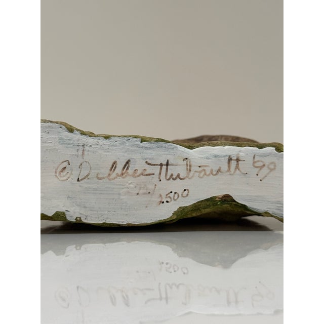 Debbie Thibault “Leaping Bunny” Folk Art Rabbit Figurine – Signed & Dated For Sale - Image 10 of 12