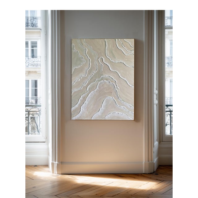 Artist: Tatiana Duperault (South Florida) Medium: Acrylic paint with hand-applied plaster texture Size: 24" x 30" Color...