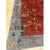 1920s 1920s Antique Vibrante Red Field Spray Floral Knotted Wool Chinese Art Deco Rug For Sale - Image 5 of 7