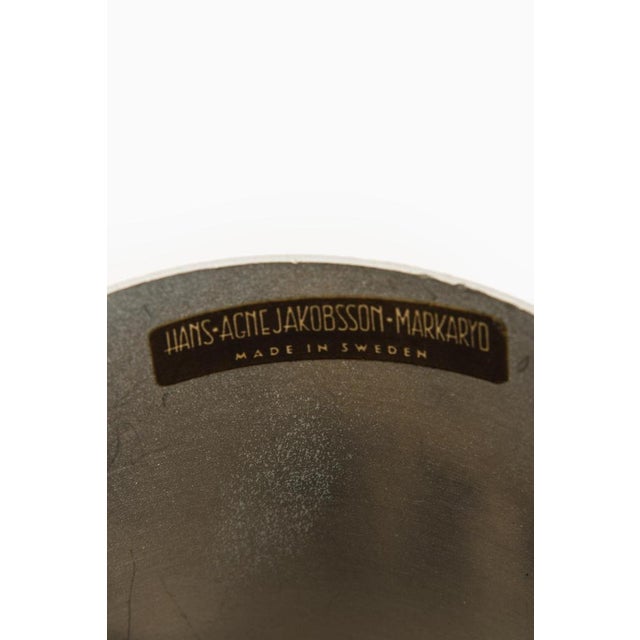 Wood Ceiling Lamp with Geometric Frame attributed to Hans-Agne Jakobsson, 1960s For Sale - Image 7 of 8