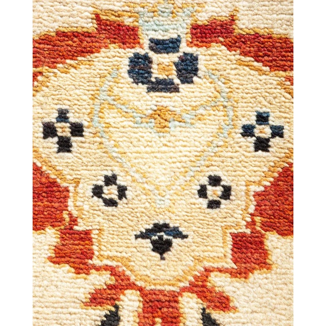 Contemporary Vintage Traditional Hand Knotted Wool Area Rug, Ivory - 8'0" X 10'0" For Sale - Image 3 of 9