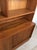 Brown Danish Modern Two Piece Shelving Unit With Adjustable Shelves and Sliding Door Cabinets For Sale - Image 8 of 17