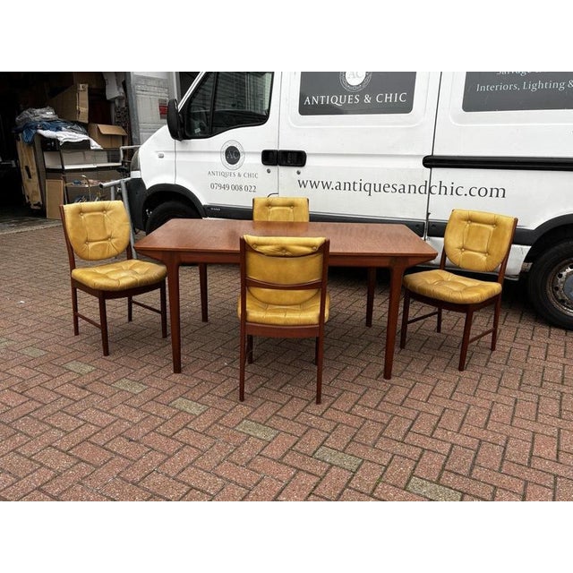 Mid-Century Teak 2-Leaf Extendable Dining Table and Chairs from McIntosh, Set of 5 For Sale - Image 18 of 18