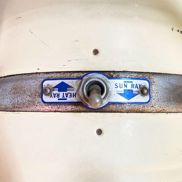 1950s Enameled Steel Westinghouse Mid-Century Atomic Age Industrial Lamp, Pair For Sale - Image 10 of 10