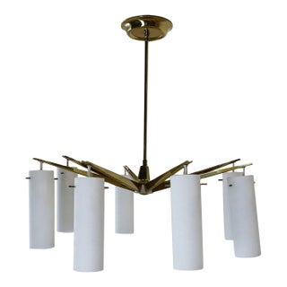 1960s Mid Century Modern Italian Chandelier For Sale