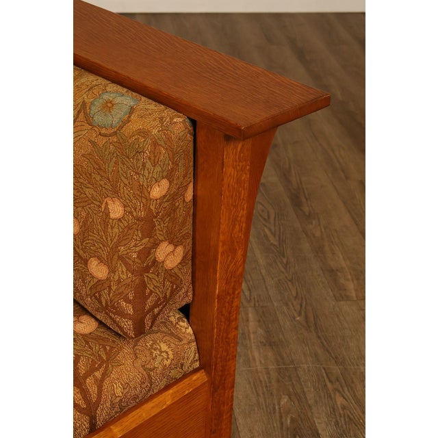 Stickley Mission Collection Oak Prairie Settle For Sale - Image 15 of 18