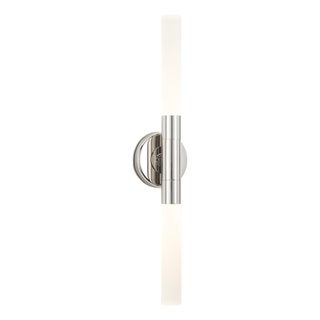 Wick Hilo Sconce, Polished Nickel For Sale