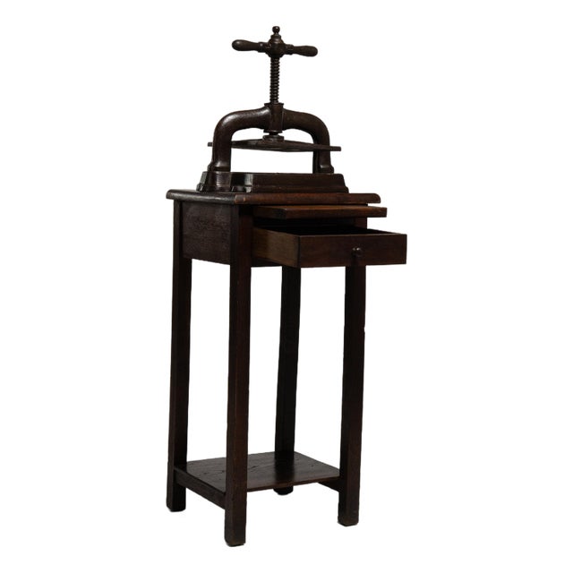 19th Century France Brown Wood Console Table For Sale