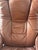 Vintage Ekornes Leather Stressless Recliner With Swing-Out Table For Sale - Image 11 of 17