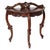 Antique Venetian Mahogany Demilune Console by Eugenio Quarti For Sale - Image 14 of 14