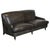 Howard Style Heritage Grey Leather Sofa For Sale - Image 15 of 15