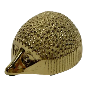 Vintage Brass Hedgehog Paper Weight